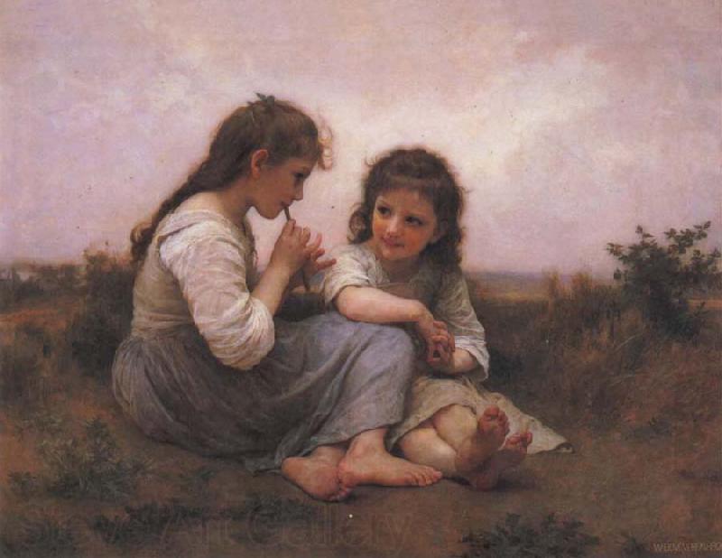 Adolphe Bouguereau Two Girls Spain oil painting art